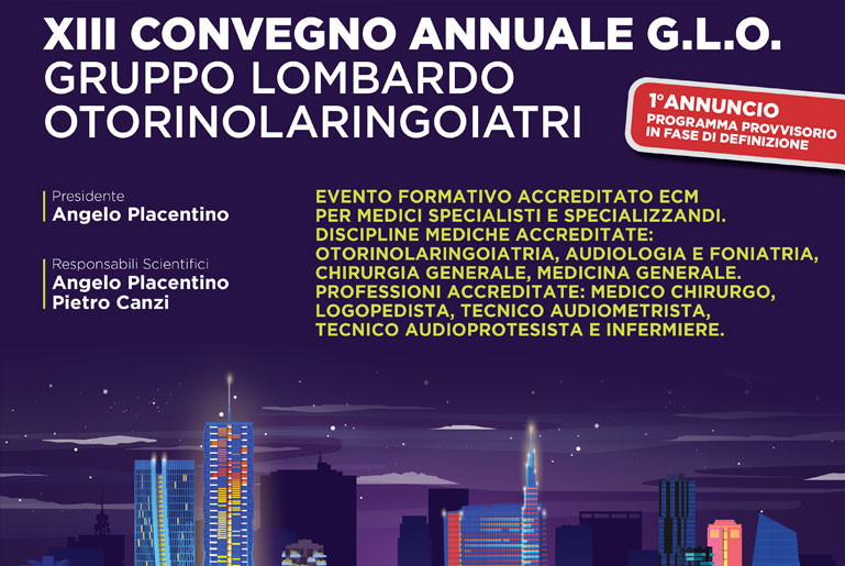XIII ANNUAL G.L.O. CONFERENCE LOMBARD GROUP OF ENT THROATS